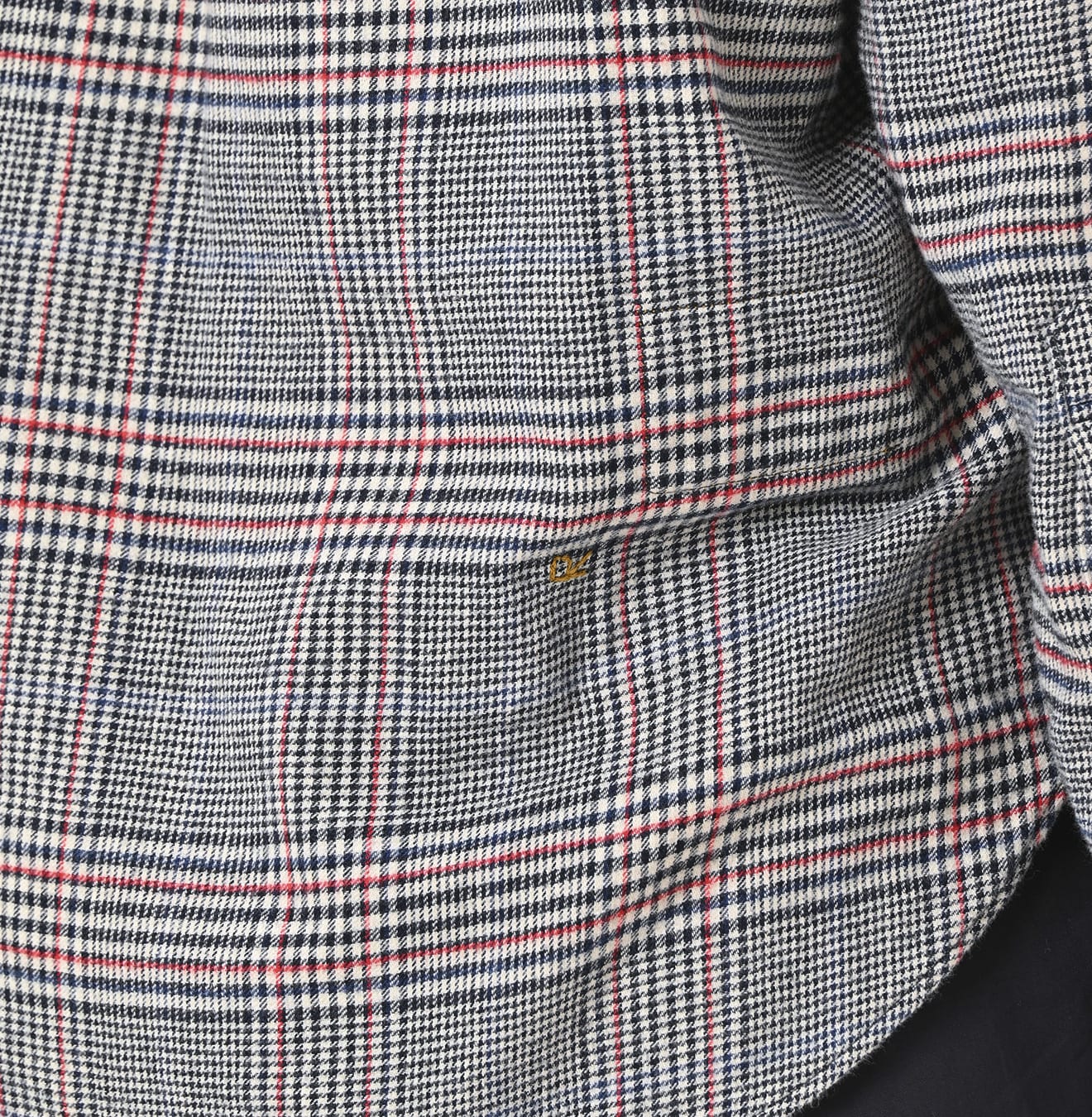 Double Woven 908 Loafer Button Down Shirt Detail