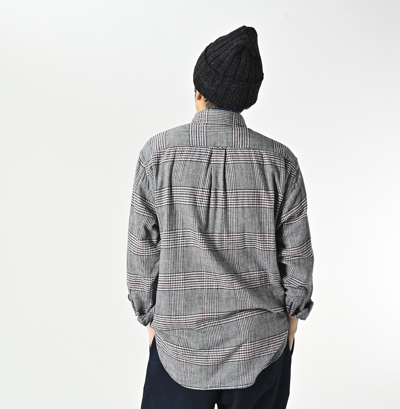 Double Woven 908 Loafer Button Down Shirt Male Model