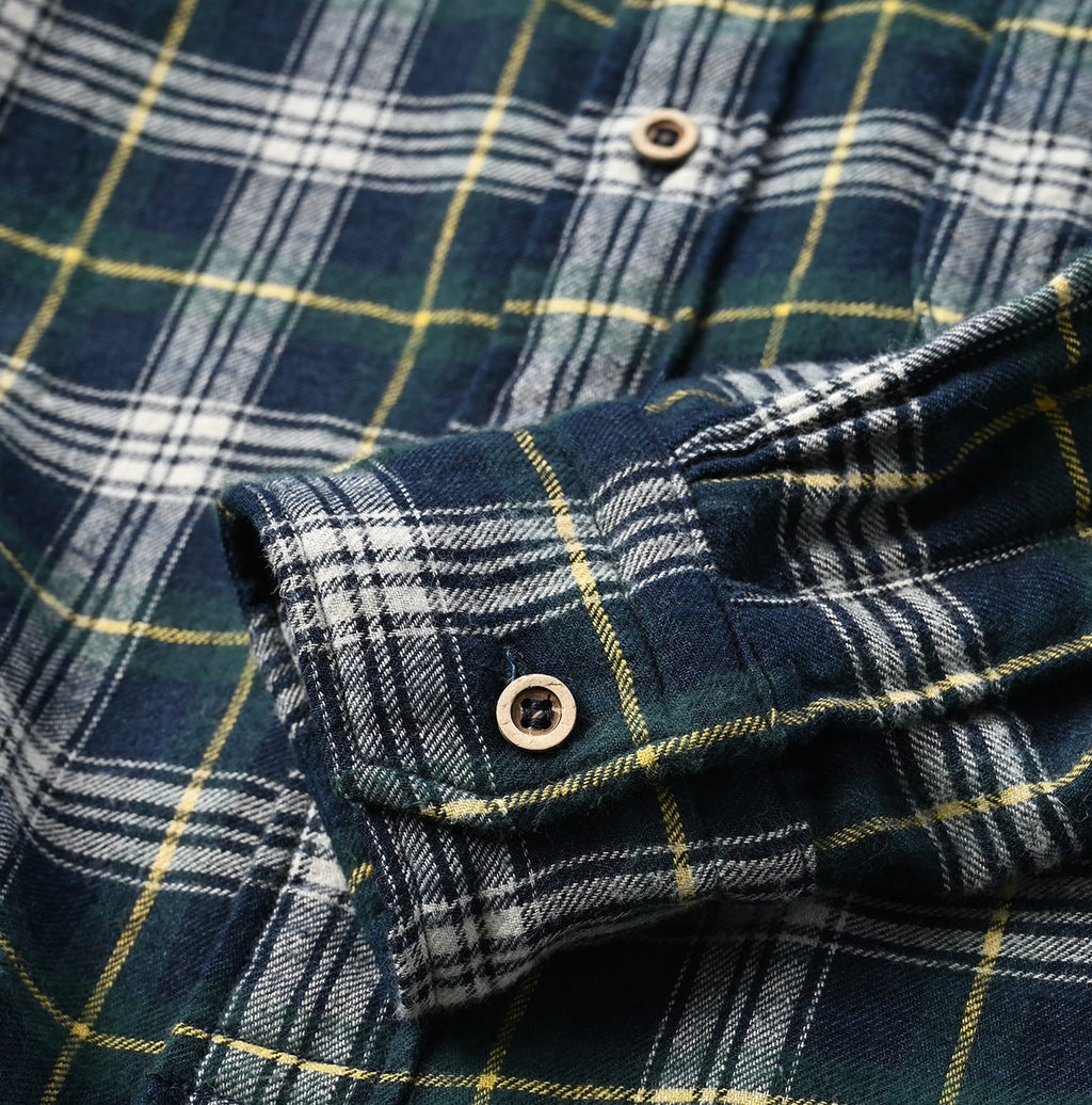 Double Woven 908 Loafer Button Down Shirt Detail