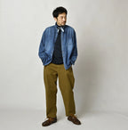 4.5 oz Shirt Denim 908 Stand Collar Shirt