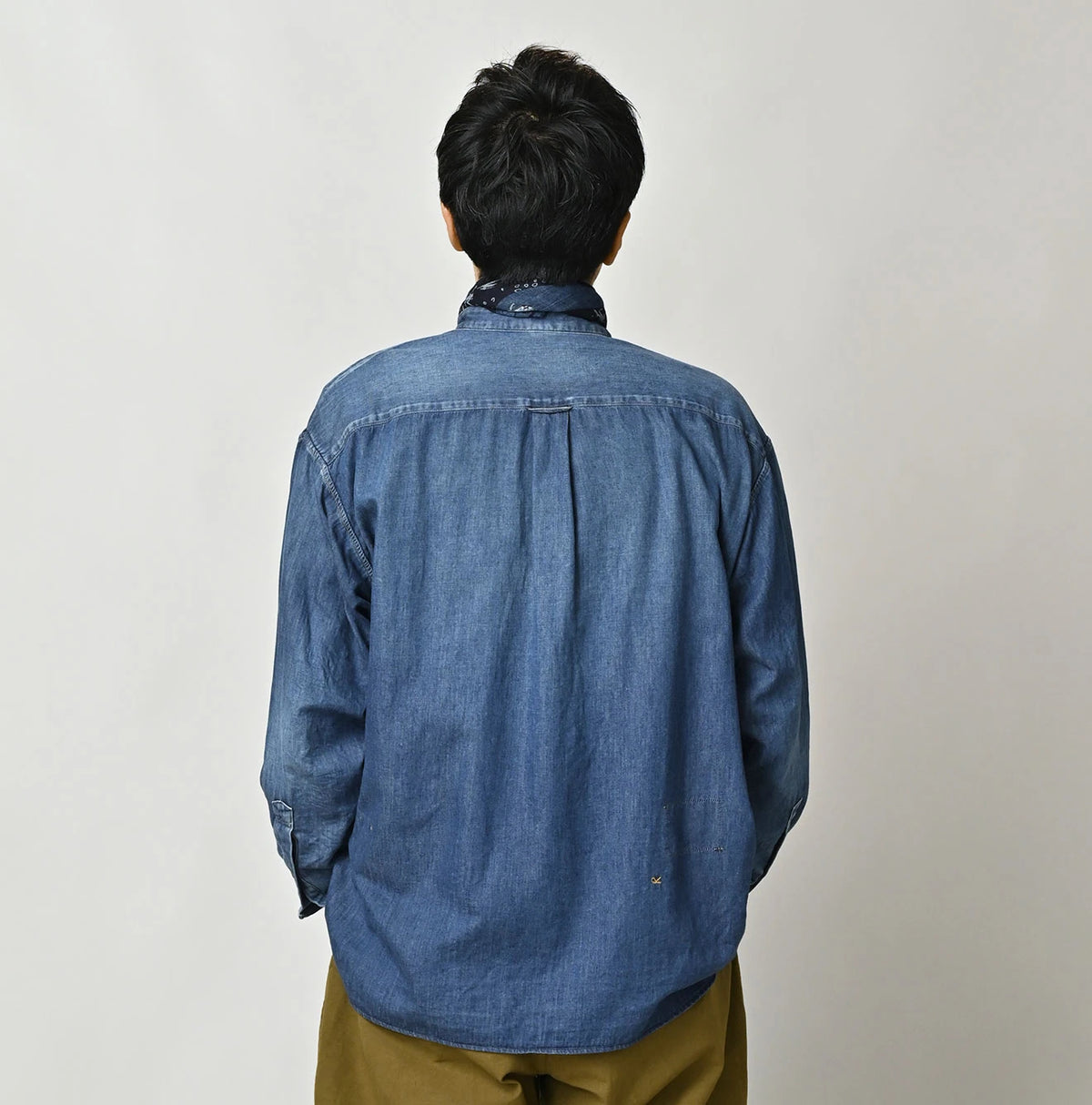4.5 oz Shirt Denim 908 Stand Collar Shirt