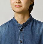 4.5 oz Shirt Denim 908 Stand Collar Shirt