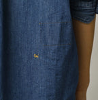 4.5 oz Shirt Denim 908 Stand Collar Shirt