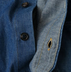 4.5 oz Shirt Denim 908 Stand Collar Shirt