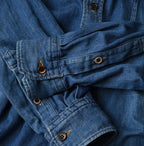 4.5 oz Shirt Denim 908 Stand Collar Shirt