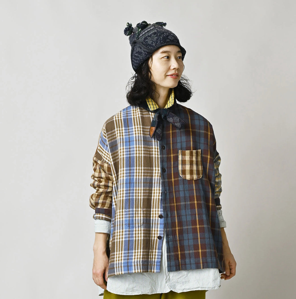 Takaramono Indian Patchwork 908 Uma Shirt