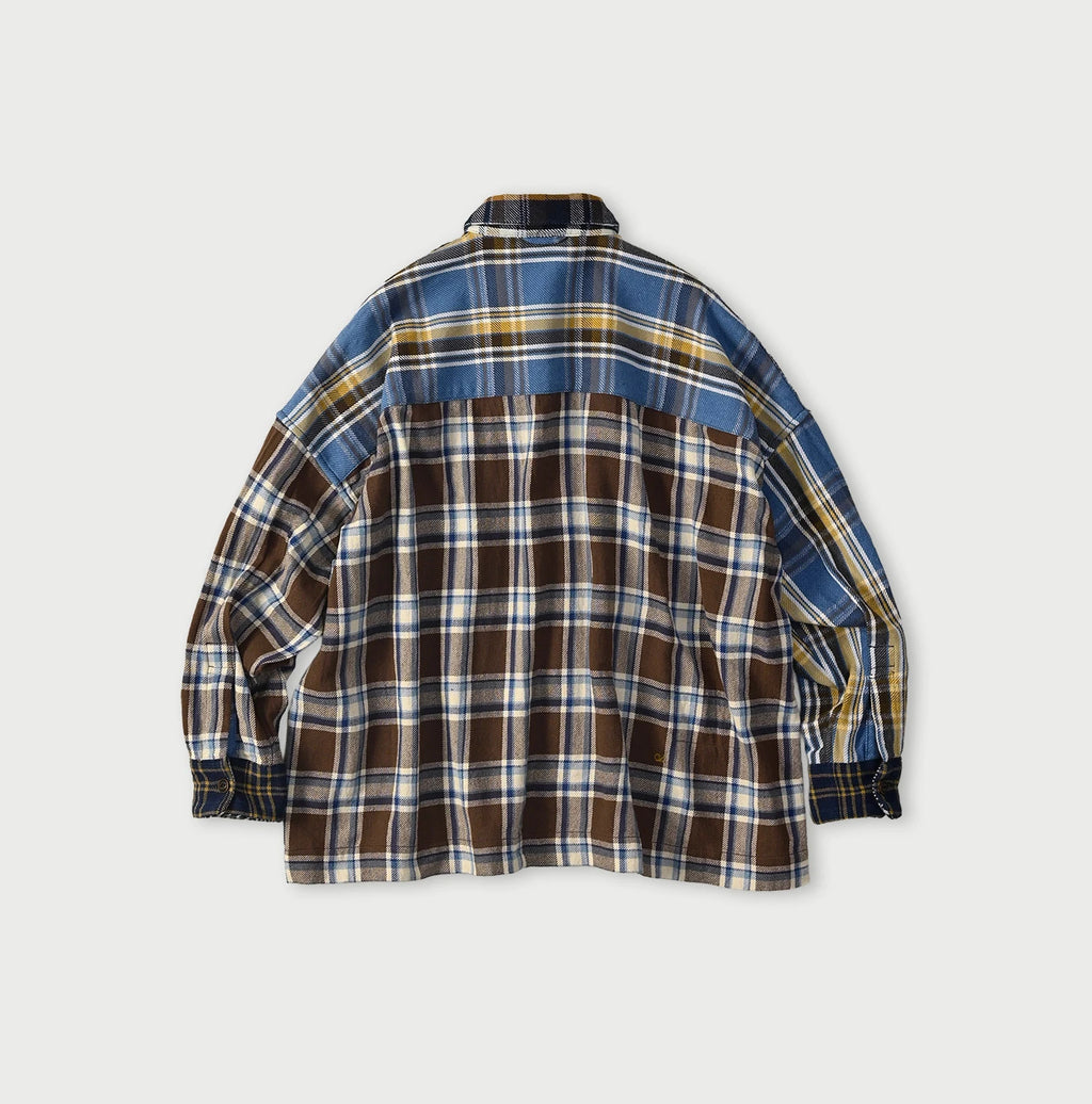 Indigo Takaramono Indian Patchwork 908 Uma Shirt