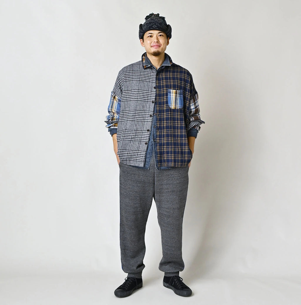 Indigo Takaramono Indian Patchwork 908 Uma Shirt