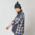 Indigo Takaramono Indian Patchwork 908 Uma Shirt