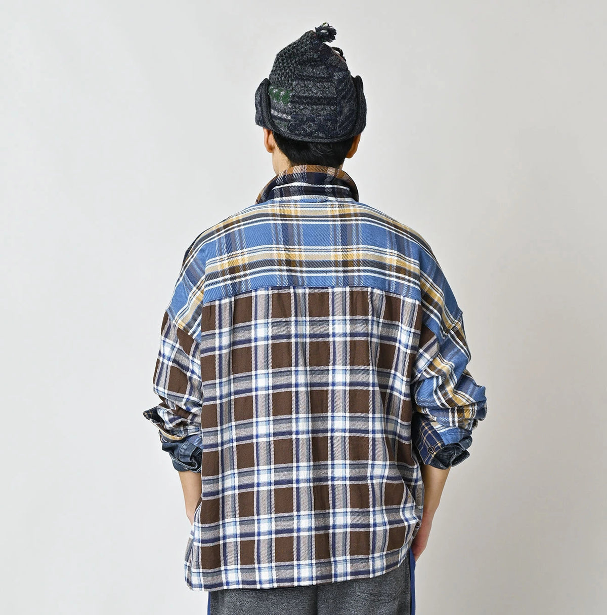 Indigo Takaramono Indian Patchwork 908 Uma Shirt