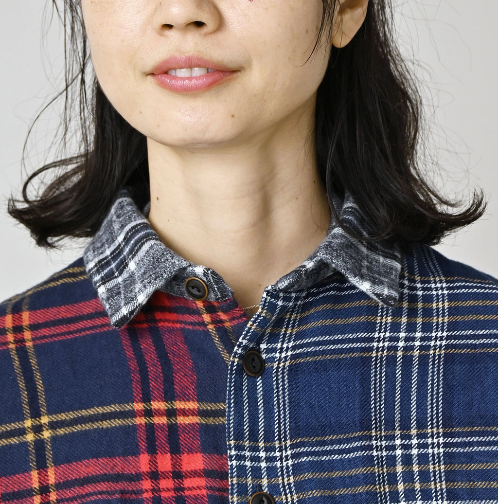 Indigo Takaramono Indian Patchwork 908 Uma Shirt