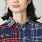 Indigo Takaramono Indian Patchwork 908 Uma Shirt