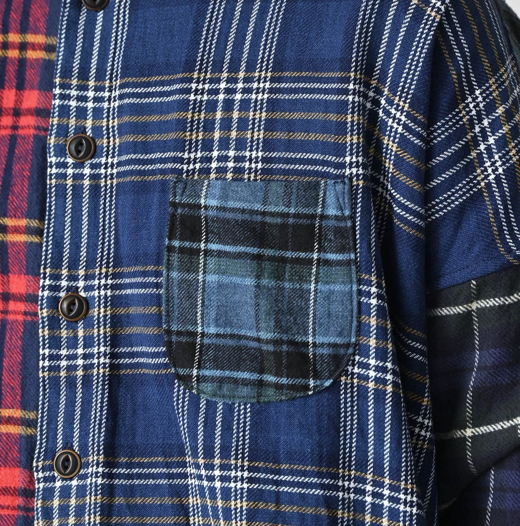 Indigo Takaramono Indian Patchwork 908 Uma Shirt