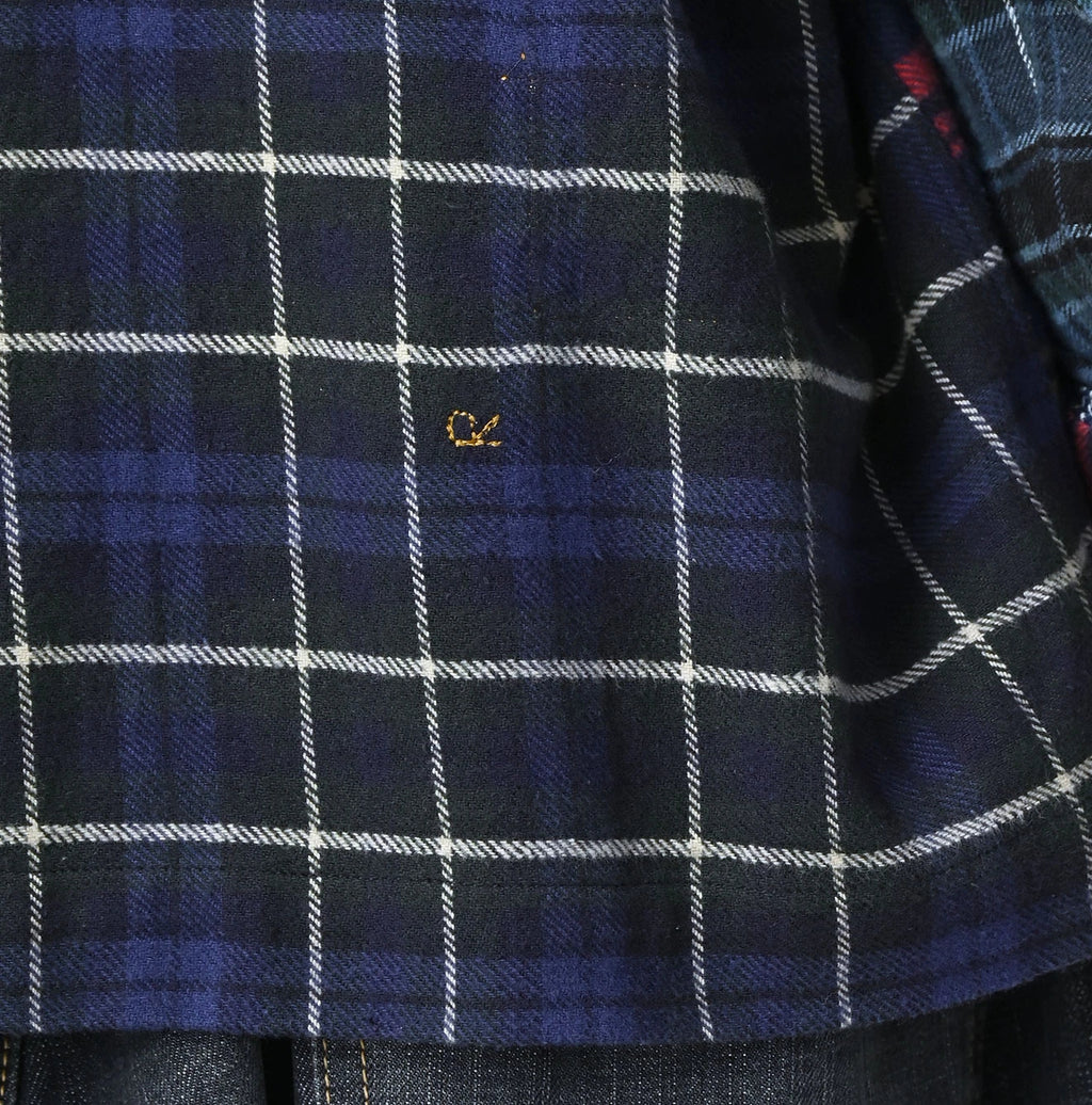 Indigo Takaramono Indian Patchwork 908 Uma Shirt
