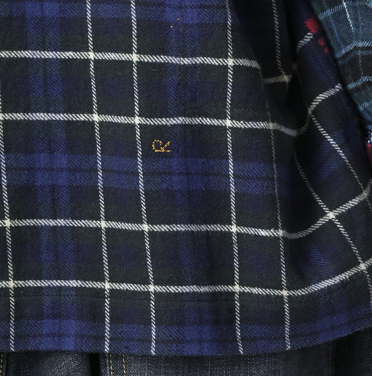 Indigo Takaramono Indian Patchwork 908 Uma Shirt