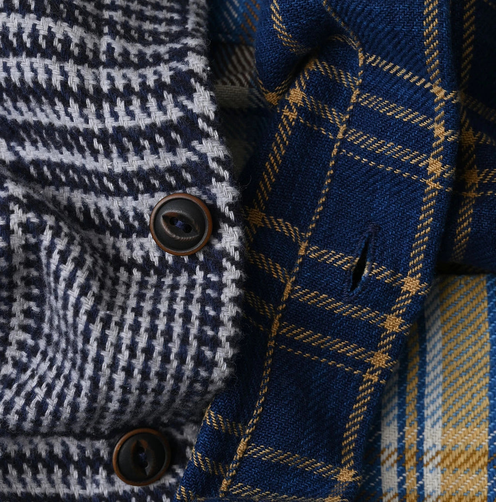 Indigo Takaramono Indian Patchwork 908 Uma Shirt