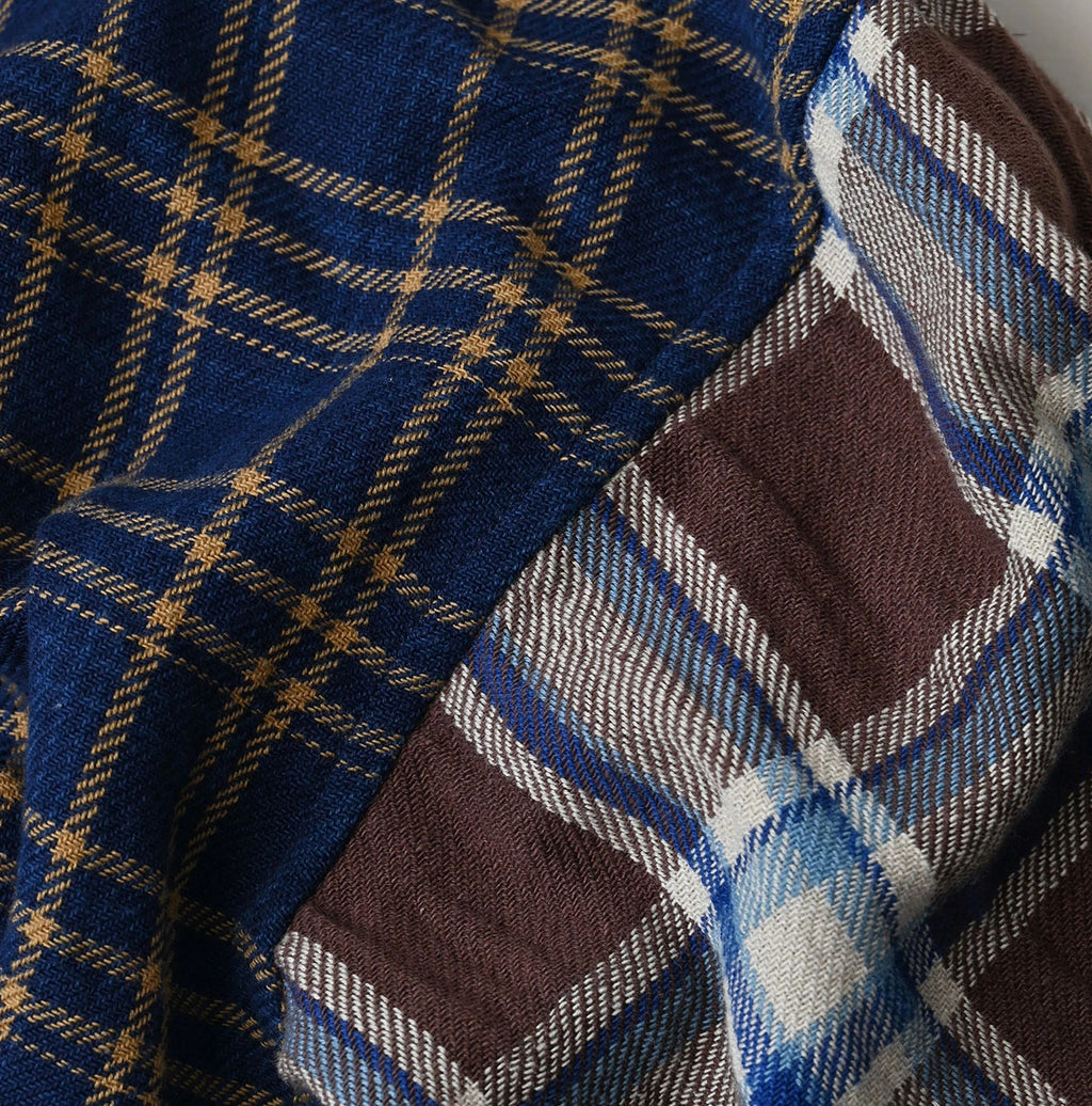 Indigo Takaramono Indian Patchwork 908 Uma Shirt