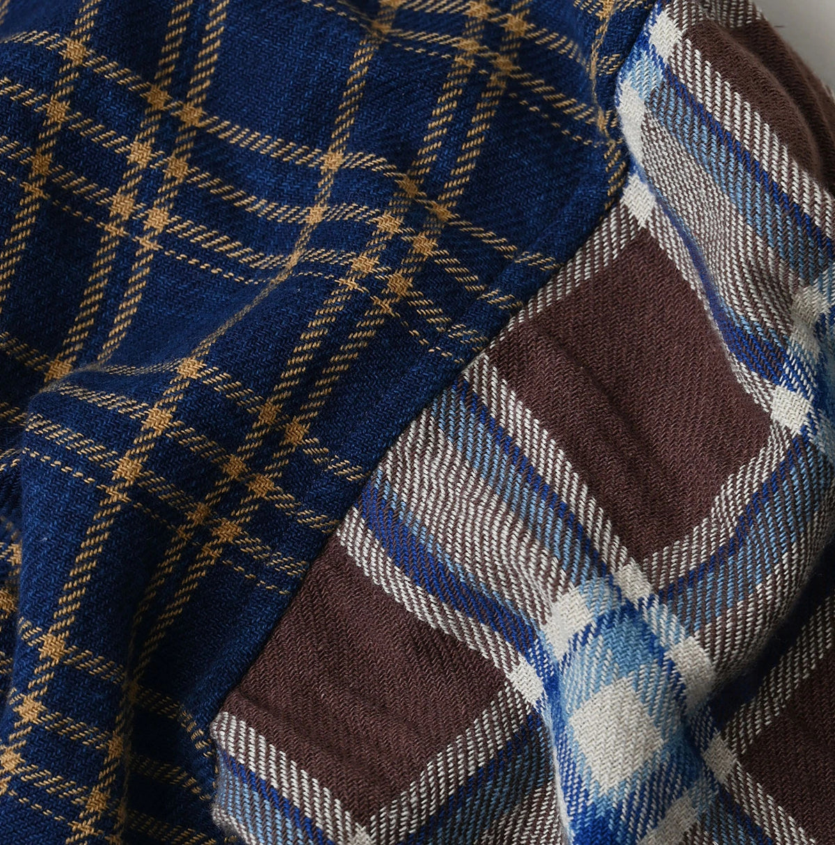 Indigo Takaramono Indian Patchwork 908 Uma Shirt