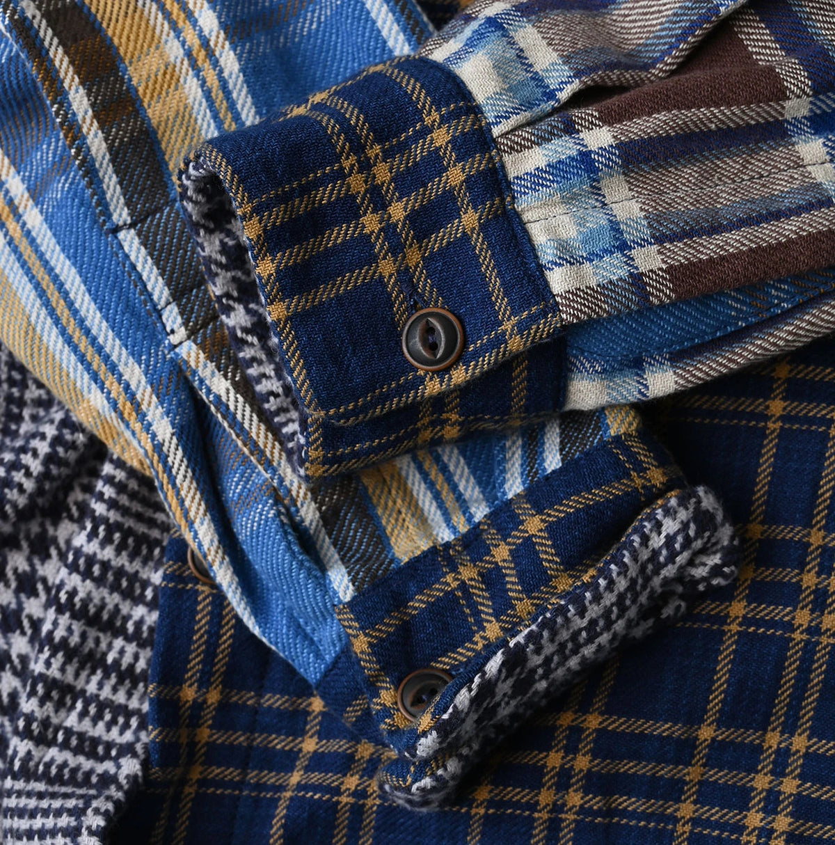 Indigo Takaramono Indian Patchwork 908 Uma Shirt