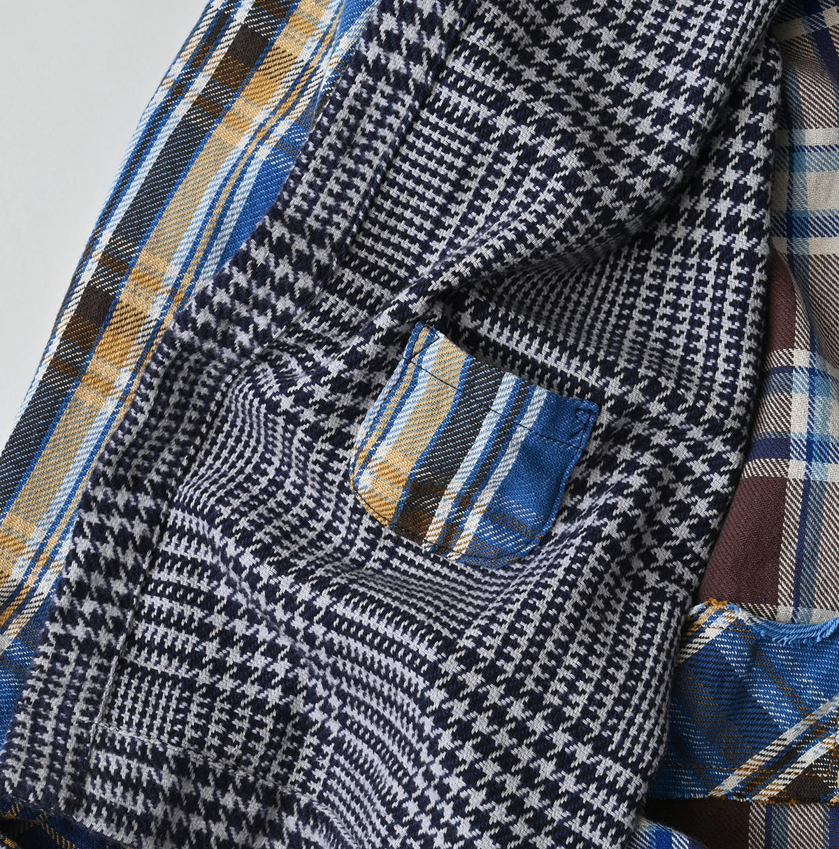 Indigo Takaramono Indian Patchwork 908 Uma Shirt