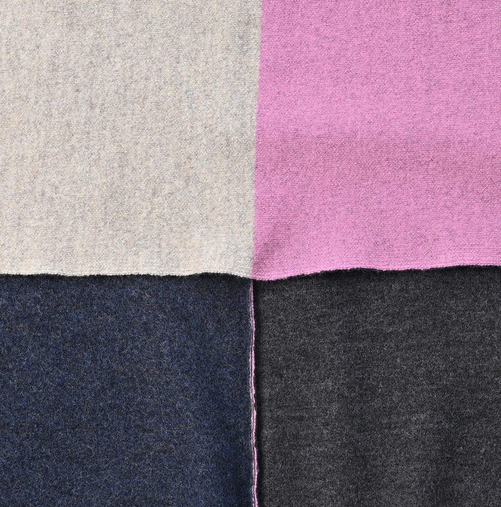 Float W-faced Poncho Detail