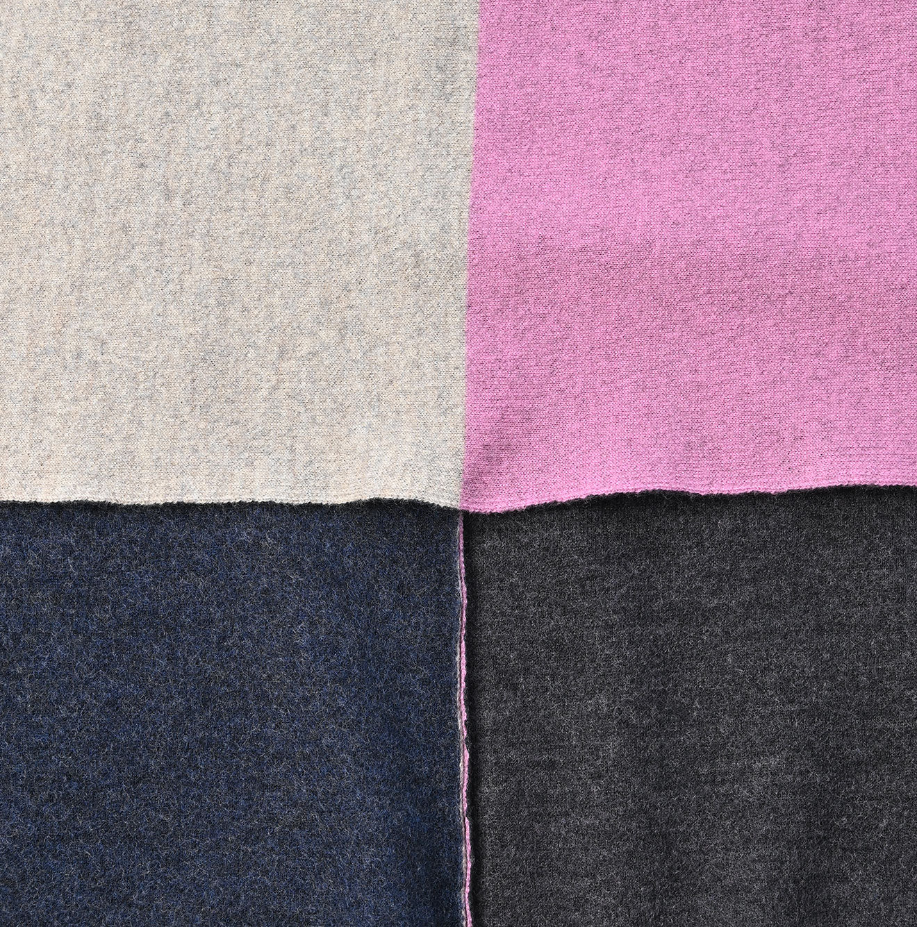 Float W-faced Poncho Detail
