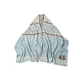 Snow Pattern Supima Cotton Stole Saxe Base