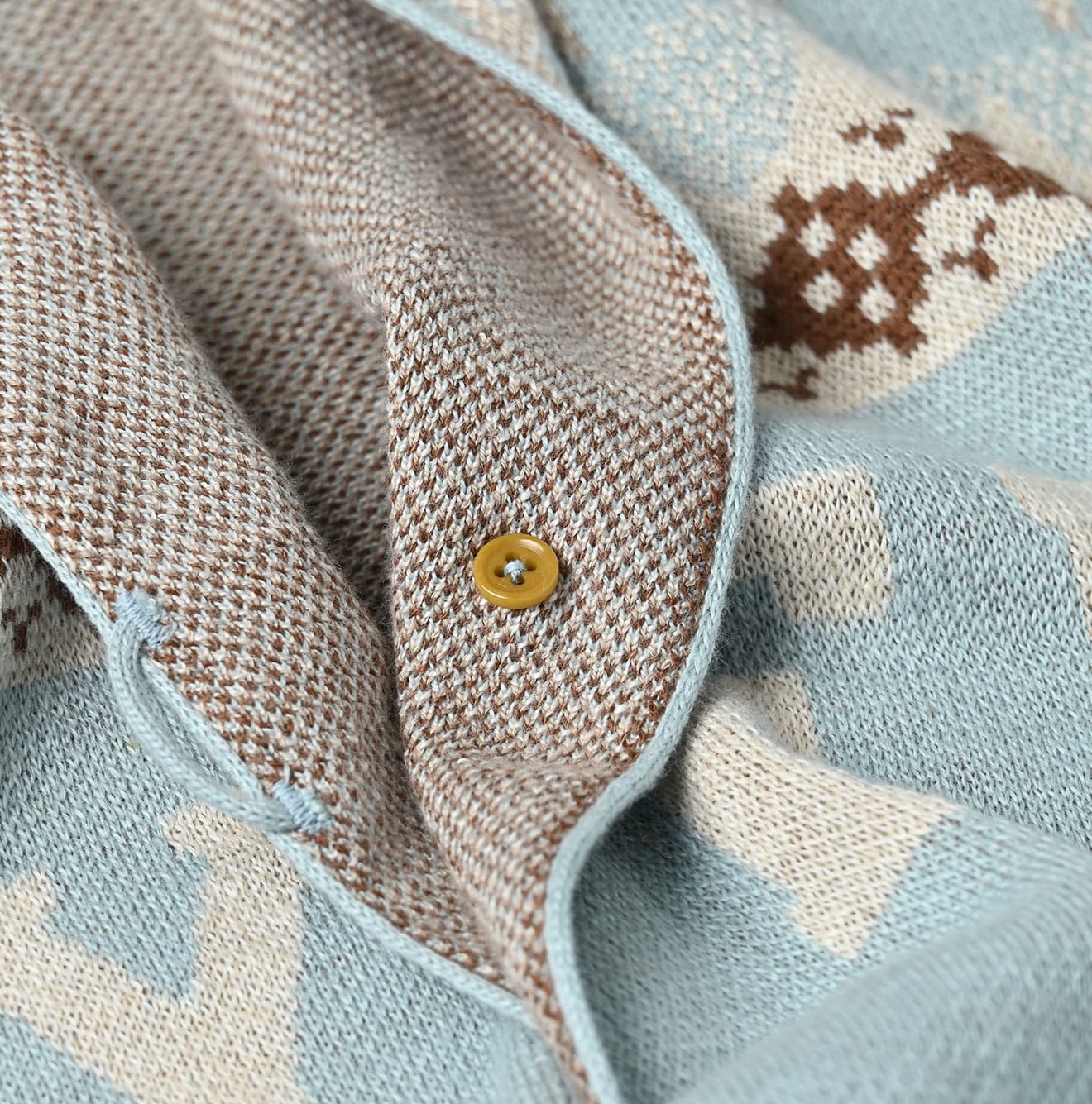Snow Pattern Supima Cotton Stole Detail
