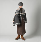 Snow Pattern Supima Cotton Stole Female Model
