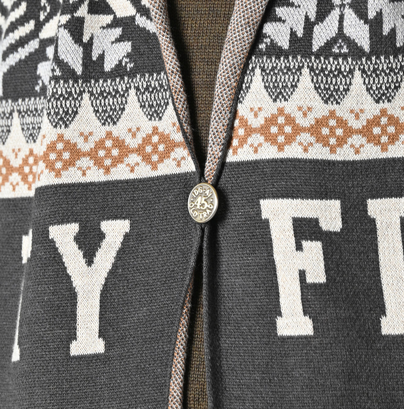 Snow Pattern Supima Cotton Stole Detail