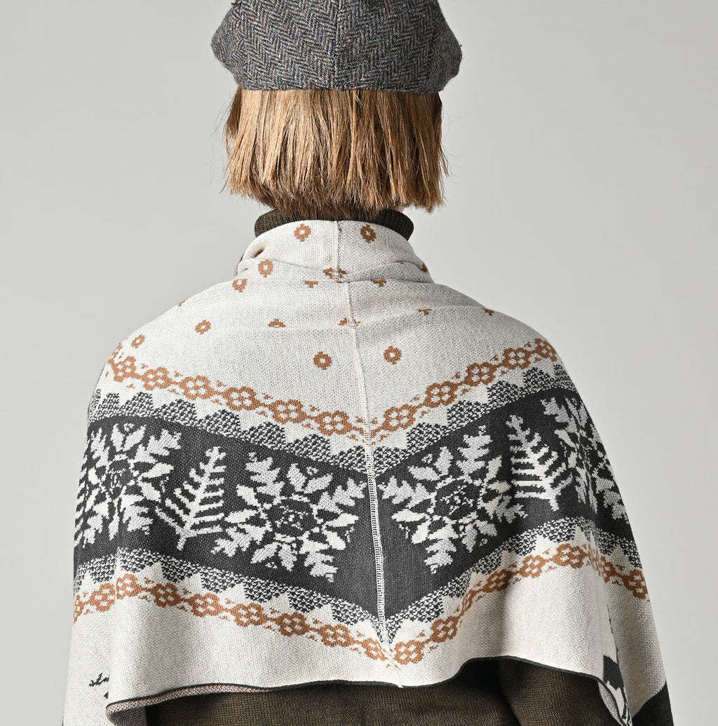 Snow Pattern Supima Cotton Stole Detail