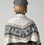 Snow Pattern Supima Cotton Stole Detail