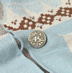 Snow Pattern Supima Cotton Stole Detail