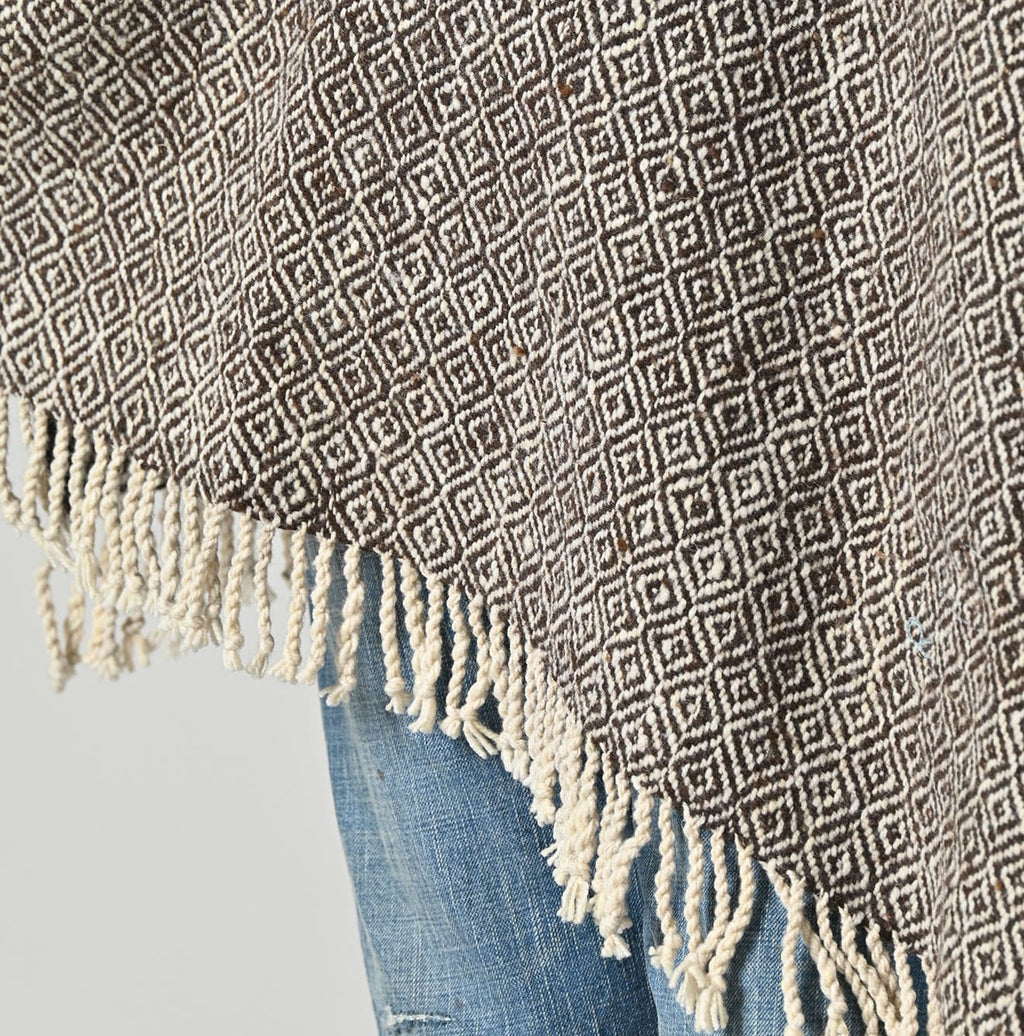 Kardo Himalayan Wool Poncho Detail