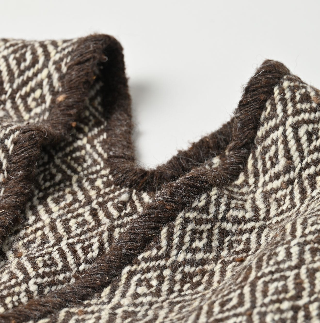 Kardo Himalayan Wool Poncho Detail