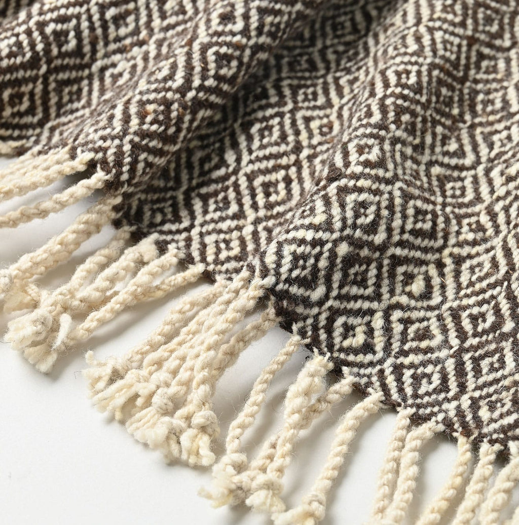 Kardo Himalayan Wool Poncho Detail