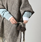 Kardo Himalayan Wool Poncho Detail