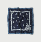 Indigo Gauze Komon Bandana