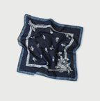Indigo Gauze Komon Bandana