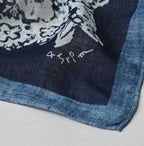 Indigo Gauze Komon Bandana