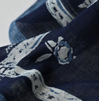 Indigo Gauze Komon Bandana