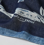 Indigo Gauze Komon Bandana