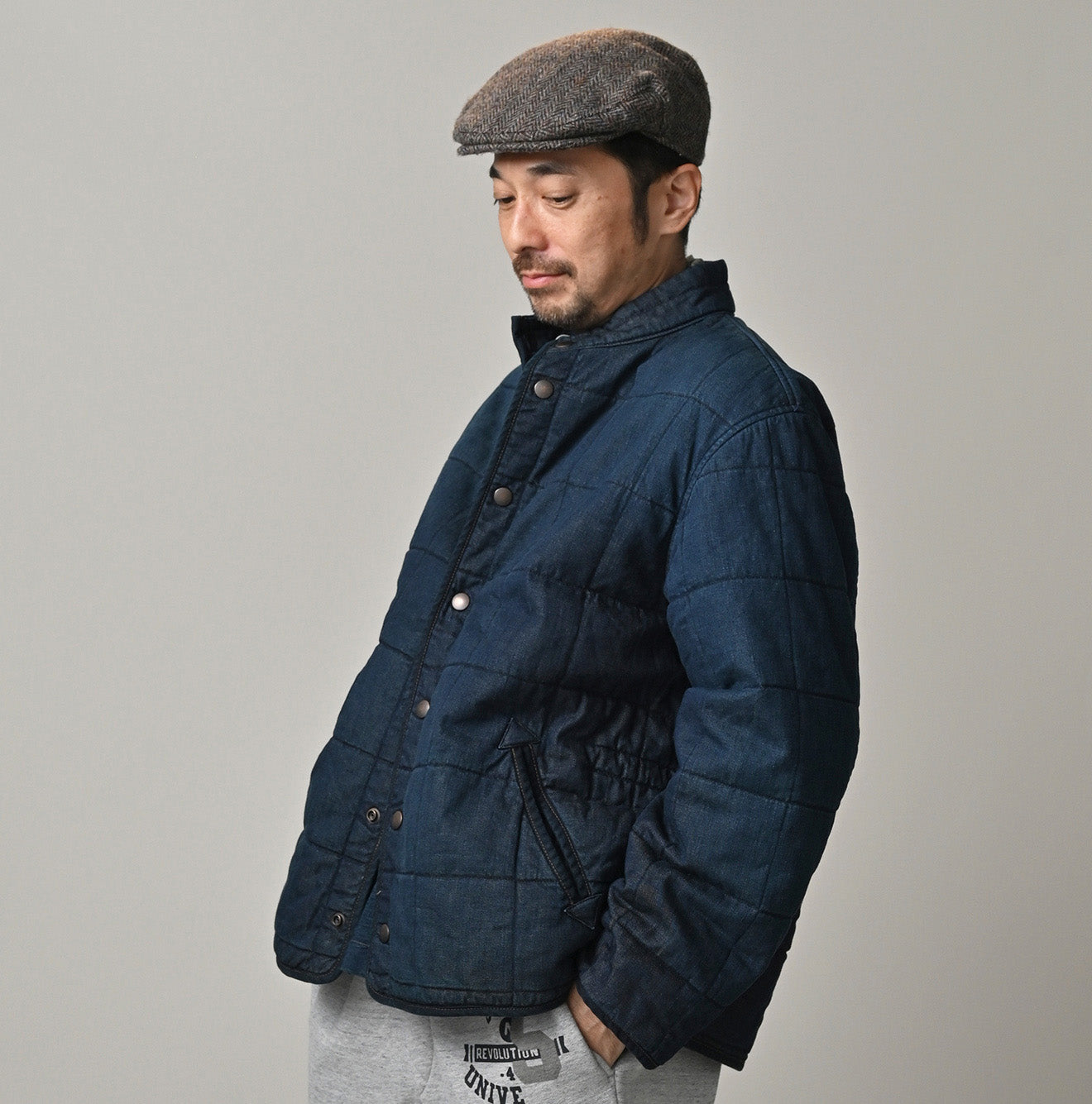 45 Petit Denim 908 Quilting Blouson Zyu Male Model