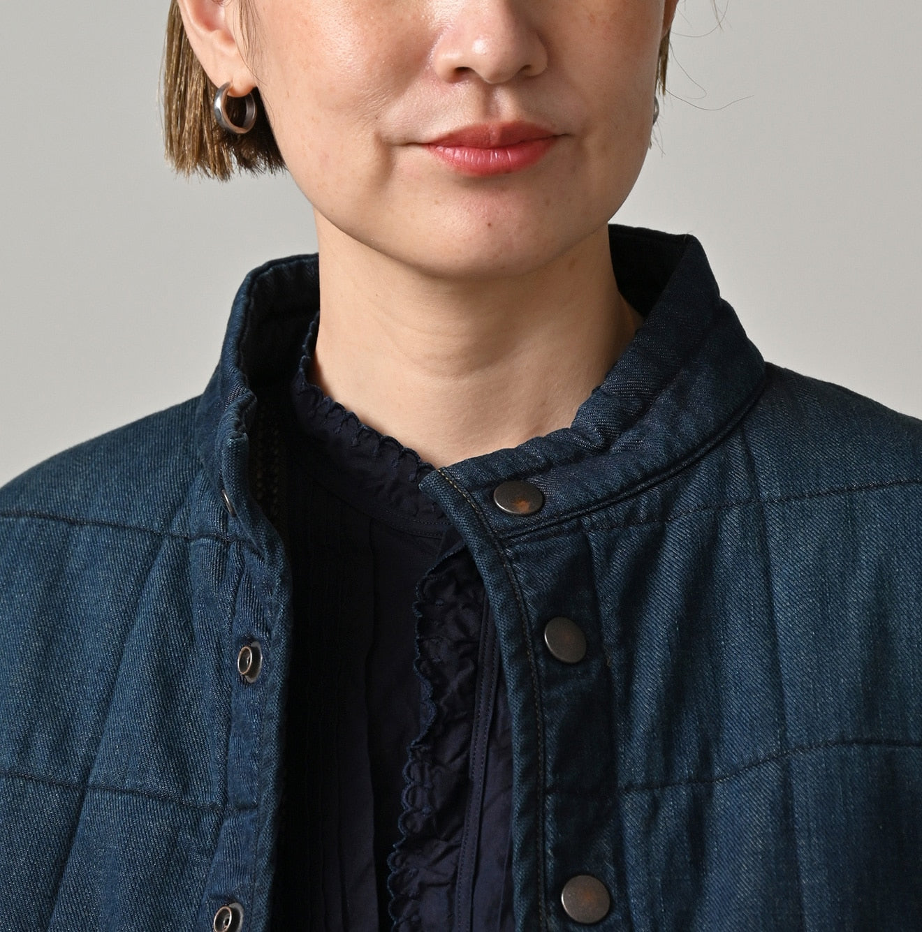 45 Petit Denim 908 Quilting Blouson Zyu Detail