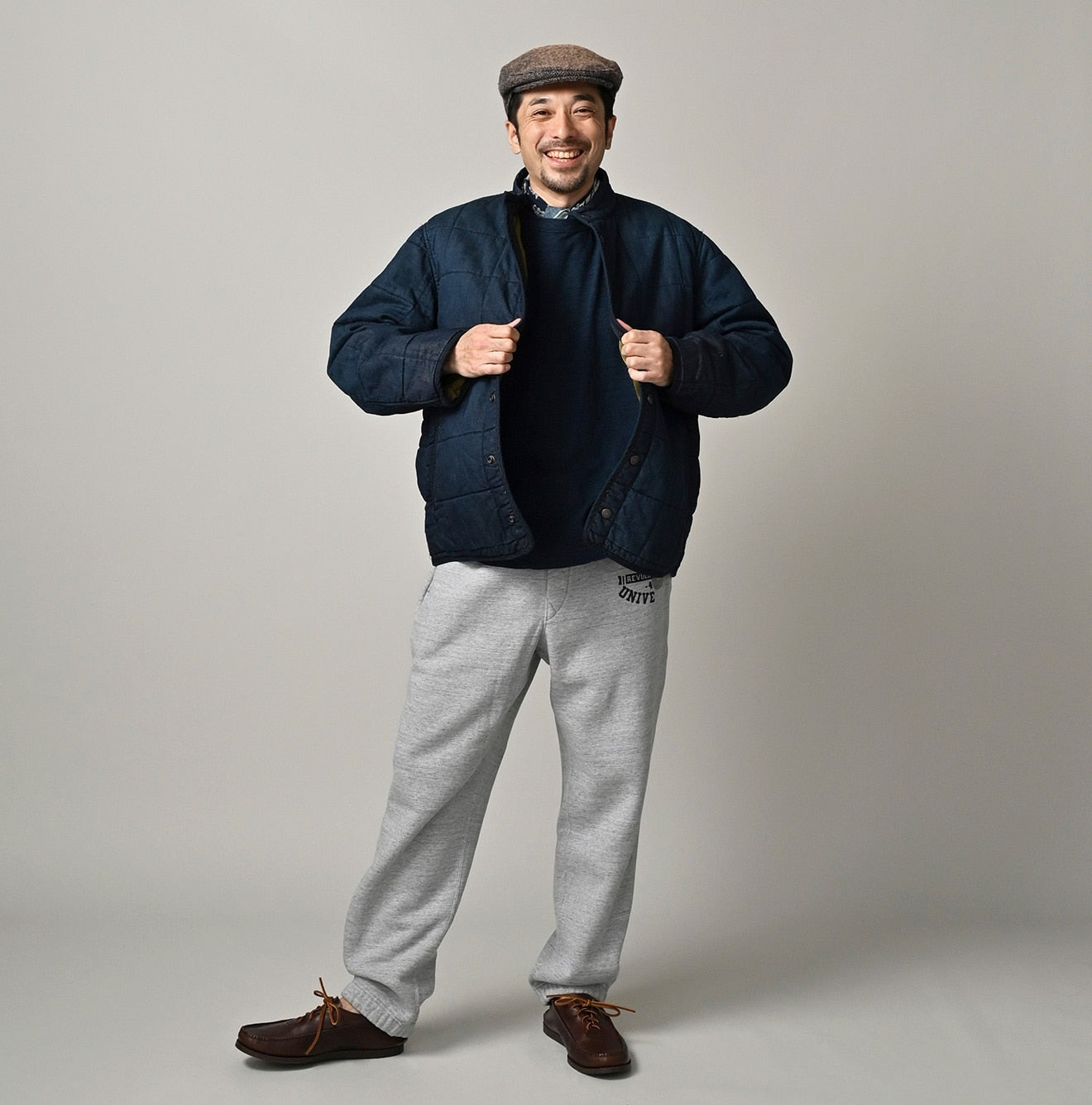45 Petit Denim 908 Quilting Blouson Zyu Male Model