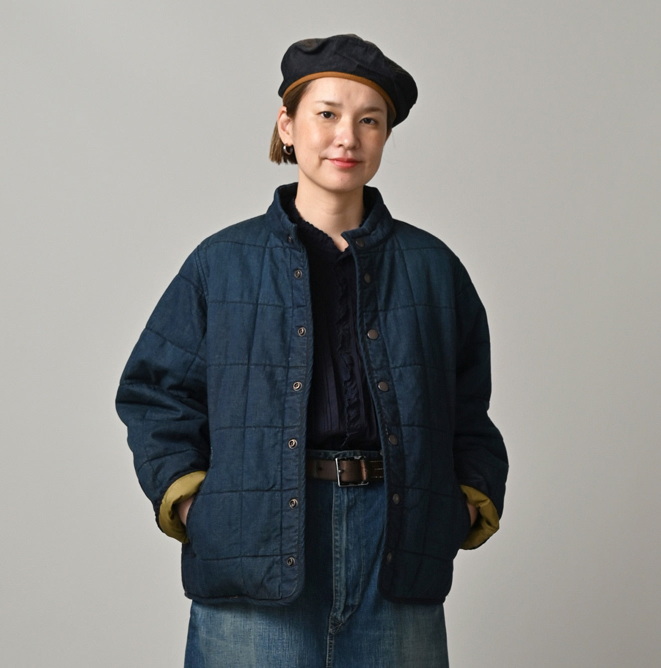 45 Petit Denim 908 Quilting Blouson Zyu Female Model