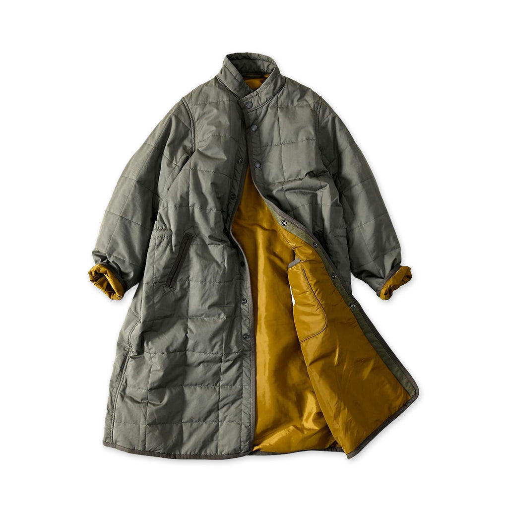 Weather 908 Quilting Coat Gray Khaki