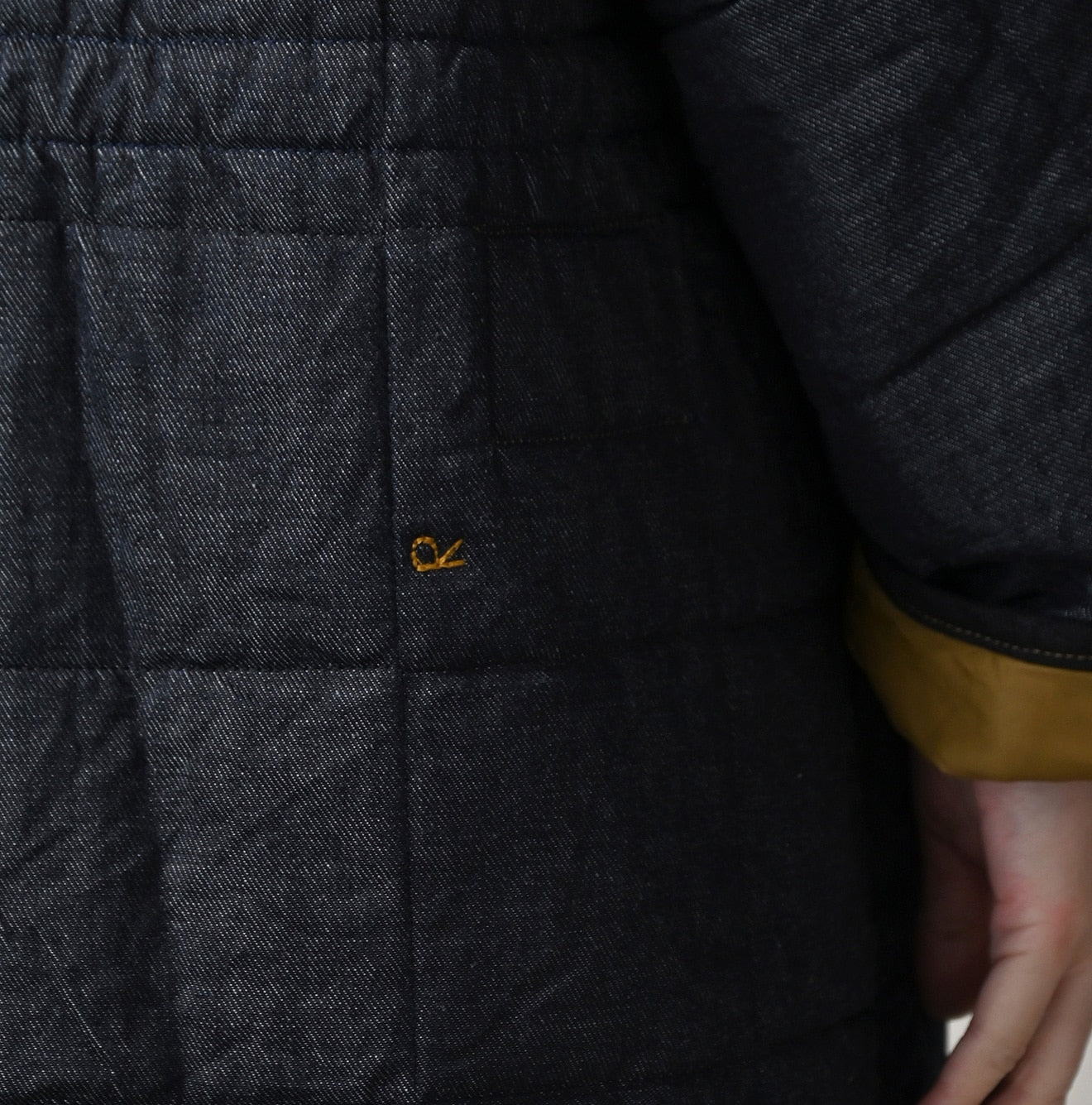 45 Petit Denim 908 Quilting Coat Nou Detail