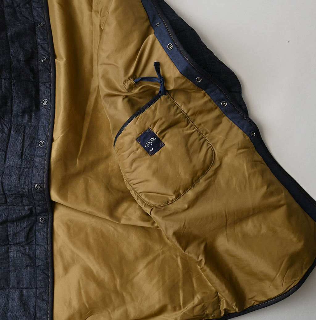 45 Petit Denim 908 Quilting Coat Nou Detail