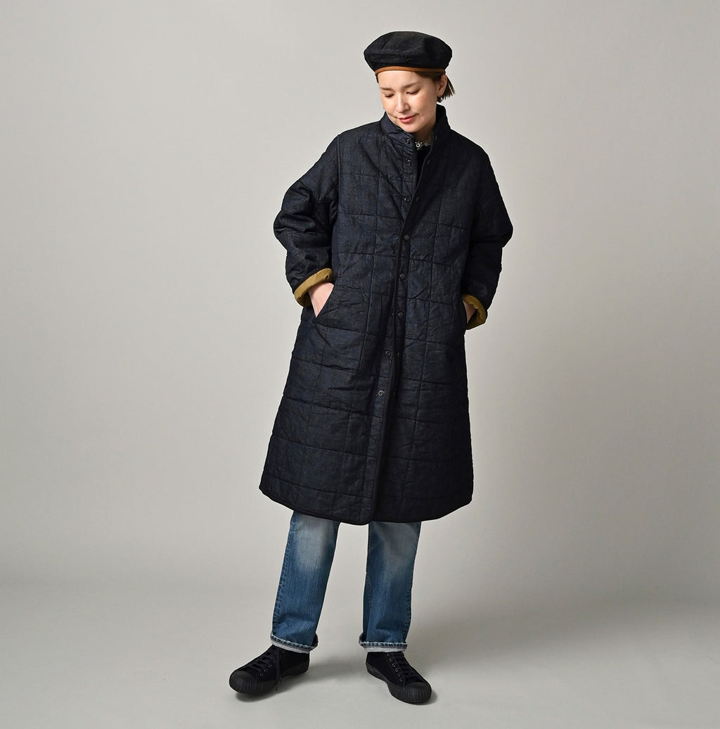 45 Petit Denim 908 Quilting Coat Nou Female Model